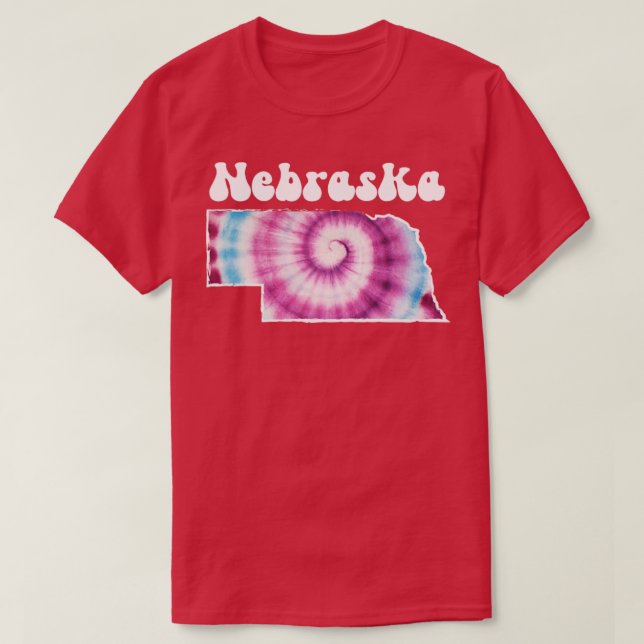 Camiseta Nebraska Tie Dye (Frente do Design)