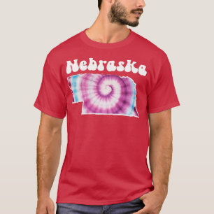 Camiseta Nebraska Tie Dye