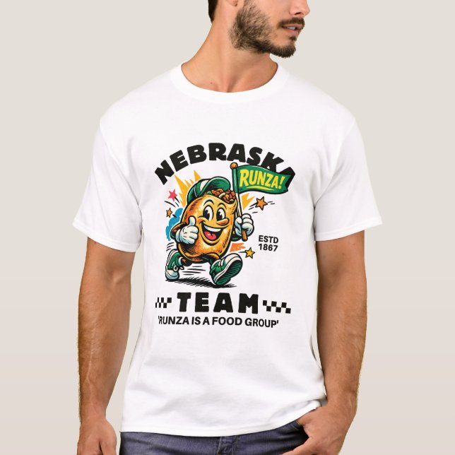 Camiseta Nebraska : time runza (Frente)