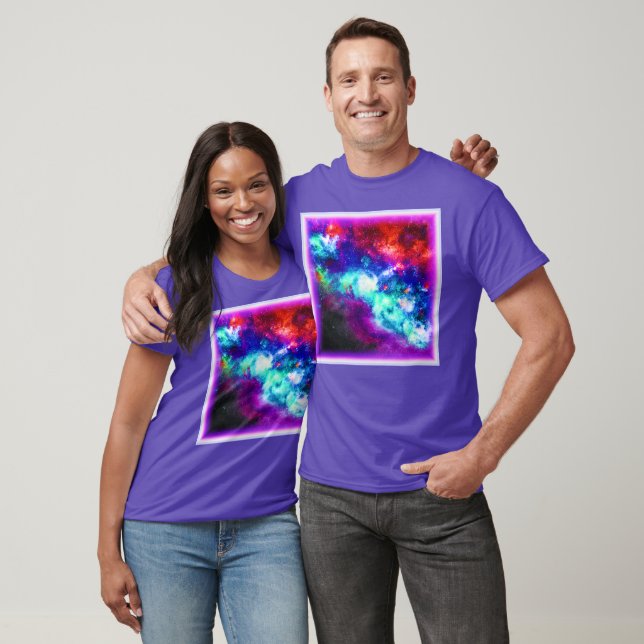 Camiseta Nebula Stars Digital Art Design. Comprar Agora (Unissex)