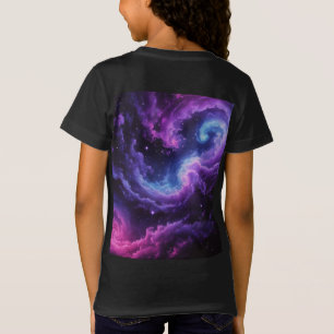 Camiseta Nebulosa de Galáxia Cósmica Arte Abstrato Espaço D