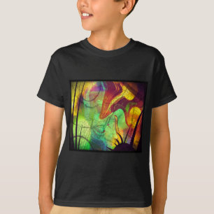 Camiseta Nebulosa Pintada - Abstrato de Opal Fogo