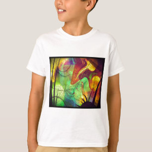 Camiseta Nebulosa Pintada - Abstrato Opala de Fogo