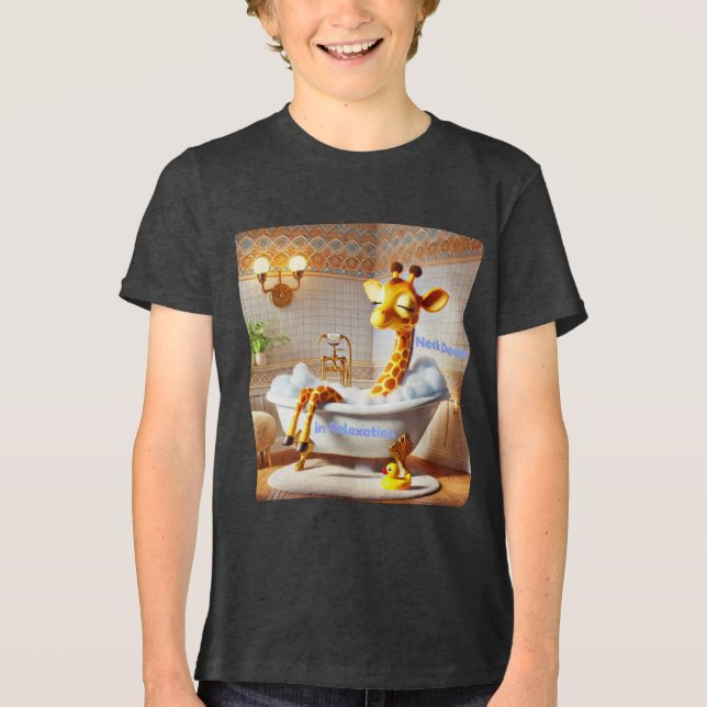 Camiseta Neck Deep in Relaxation - Giraffe Bubble Bath (Frente)