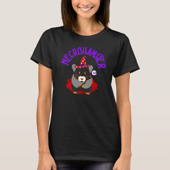 Camiseta Necrohamster Necromcer Hamster Pet Wizard Roden (Frente)
