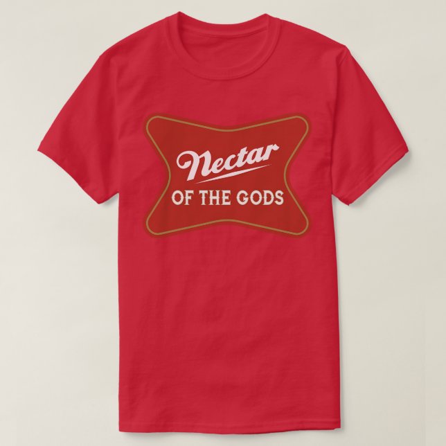 Camiseta Néctar do Retro do Foco da Cerveja dos Deuses (Frente do Design)