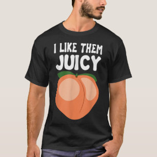 Camiseta Nectarinas de pêssego suculentas Fruta de damascos