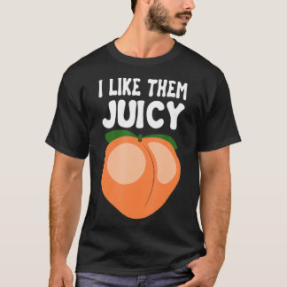Camiseta Nectarinas de pêssego suculentas Fruta de damascos