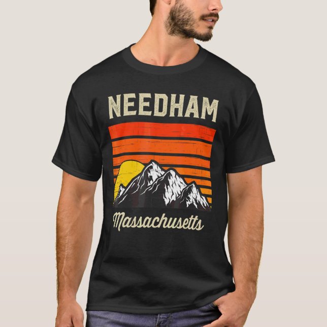 Camiseta Needham Massachusetts Hometown Estado Usa (Frente)