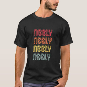 Camiseta Neely Surname Funny Retro Vintage 80s Aniversário 