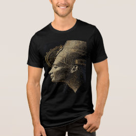 Camiseta "Nefertiti Moderna: Arte Dourada Real"