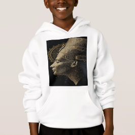 Camiseta Nefertiti Silhueta Moderna Arte Linear