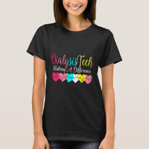 Camiseta Nefrologia Cardíaca do Técnico de Diálise - Ouvido