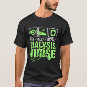 Camiseta Nefrologia Enfermeira Diálise Citação Para Núcleo 
