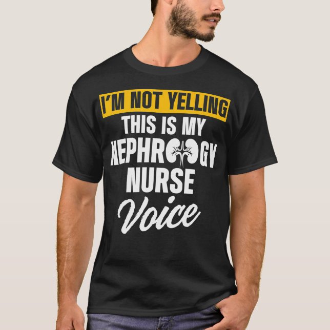 Camiseta Nefrologia Enfermeira Diálise de Voz Enfermeiro (Frente)