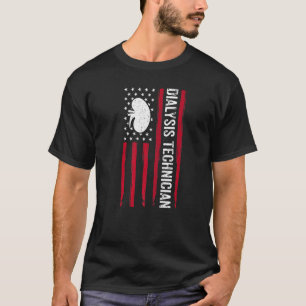 Camiseta Nefrologia Patriótica Americana Diálise Tecnológic