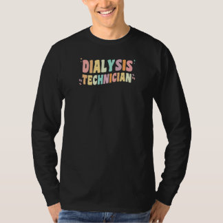 Camiseta Nefrologia Retro-Groovy, Técnica de Diálise para M