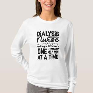 Camiseta Nefrologia Tecnológica de Enfermeira de Diálise