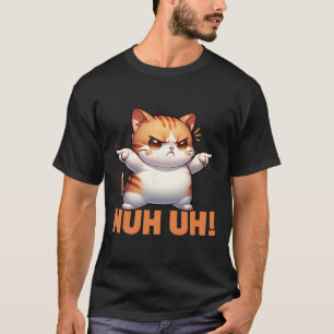 Camiseta Negação De Gato Engraçado Não Hoje Recusa Resistir