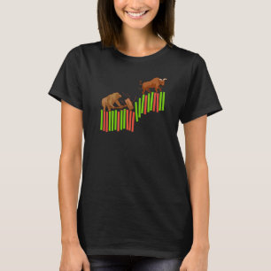 Camiseta Negociação Comercial Bolsa Bull Bull Vs Bear I