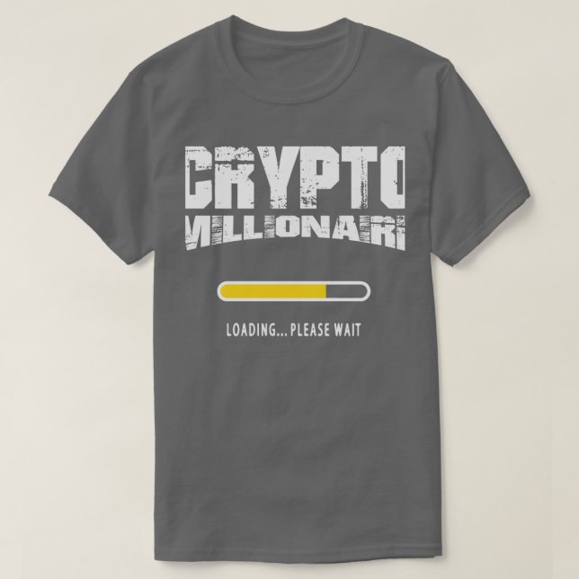 Camiseta Negociação de cadeias de bloqueio cripto milionári (Frente do Design)