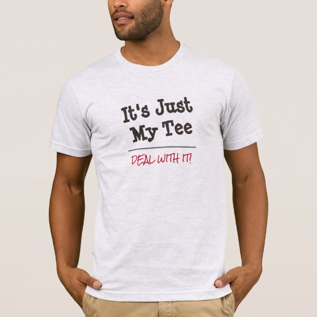 Camiseta Negócio com ele citações feitas sob encomenda (Frente)