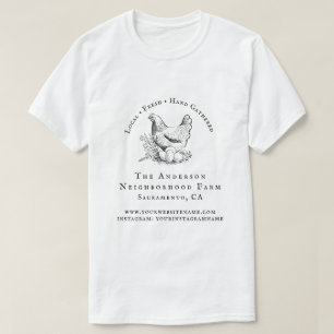 Camiseta Negócios de Fazenda da família de script de fran
