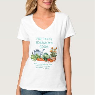 Camiseta Negócios de Jardim Caseiros de Publicidade