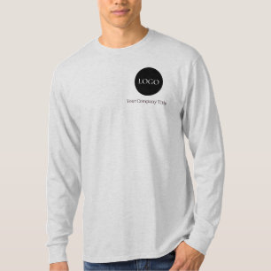 Camiseta Negócios de Logotipo Personalizado Simples para Fu