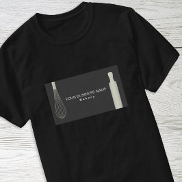 Camiseta Negócios de Padaria de Confeitaria Simples Moderna