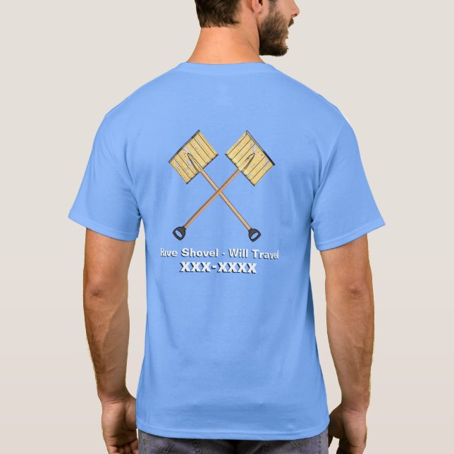 Camiseta Negócios de Remoção de Neve (Verso)