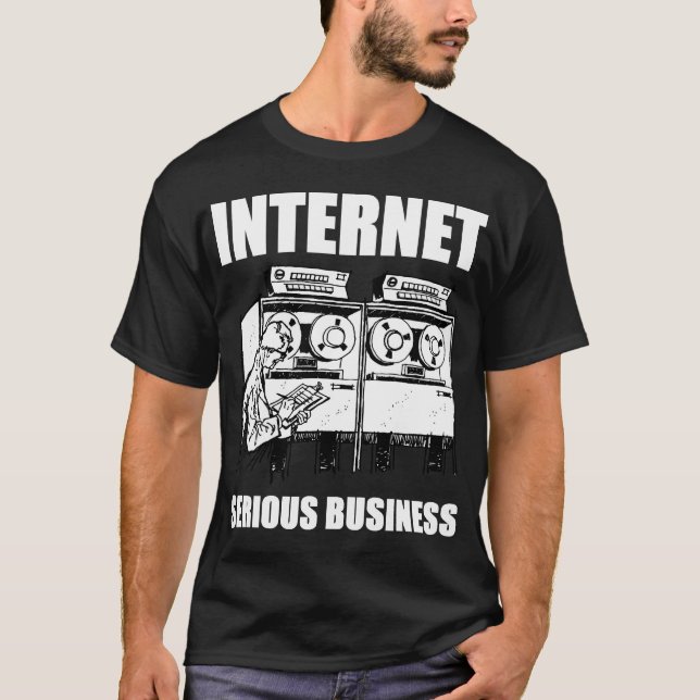 Camiseta Negócios sérios na Internet (Frente)