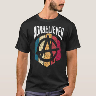 Camiseta Negra Agnóstico Antireligioso Incrível