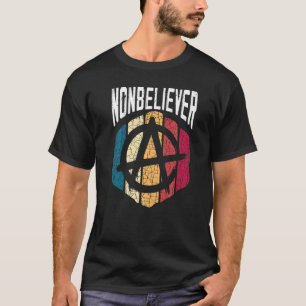 Camiseta Negra Agnóstico Antireligioso Incrível