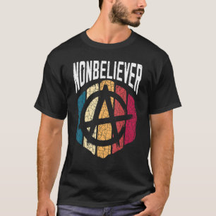 Camiseta Negra Agnóstico Antireligioso Incrível