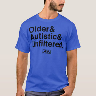 Camiseta Negra Autista mais antiga não filtrada