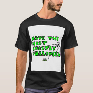 Camiseta Negra Básica Masculina do Halloween