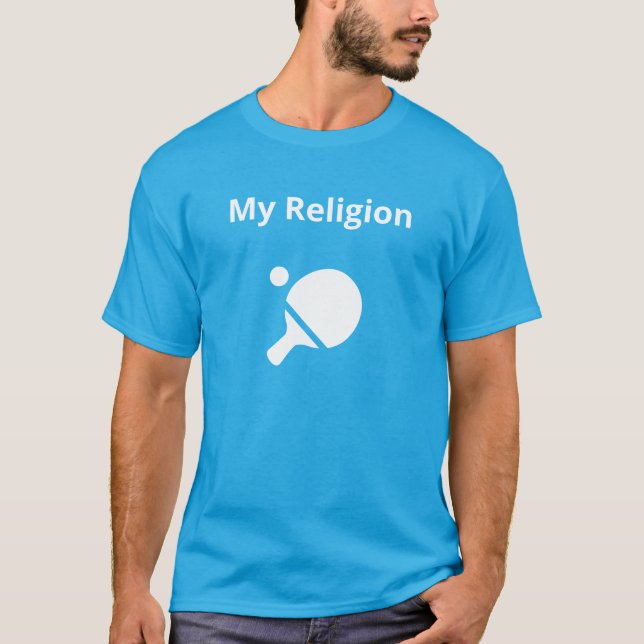 Camiseta Negra Básica Masculina | Minha religião (Frente)