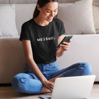 Negra-Camisa-Camisa-Escritora