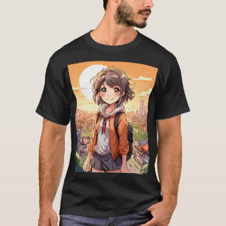 Camiseta Negra Clássica de Conforto Unisex