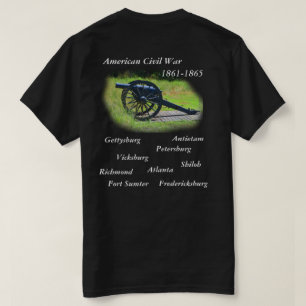 Camiseta Negra da Guerra Civil Americana