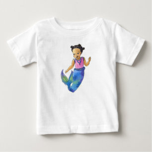 Camiseta Negra de Pequena Sereia