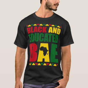 Camiseta Negra e Educada História Negra Mês África