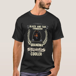 Camiseta Negra E Tan Coonhound Vovó Como Um Grã Normal