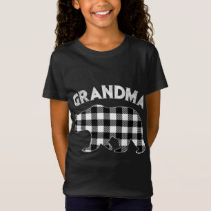 Camiseta Negra E Xadrez Branca, Novô Bear Christm