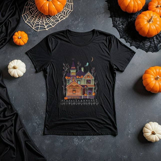 Camiseta Negra Halloween Hauneen (Criador carregado)