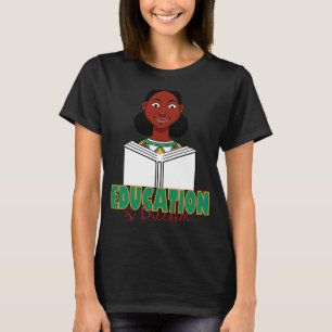 Camiseta Negra História Mês Líderes Negros Afro-Americanos