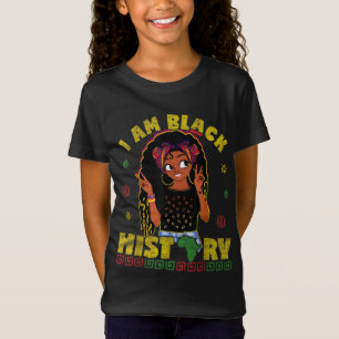 Camiseta Negra História Mês Meninas Africanas Mulher Afro A