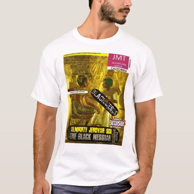 Camiseta Negra JESUS JMT SKATEBOARD (Frente)