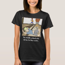 Camiseta Negra Masculina do Meio Escolar